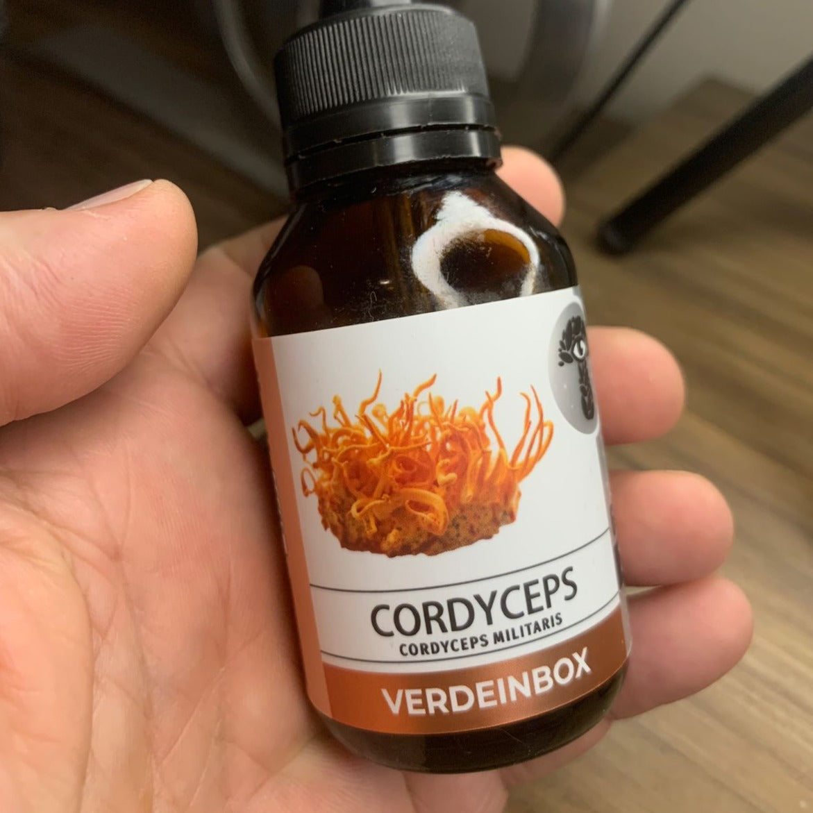Extrato CORDYCEPS MILITARIS Cogumelo Funcional VerdeInbox 60ml